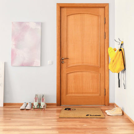 Door mat with coconut #home