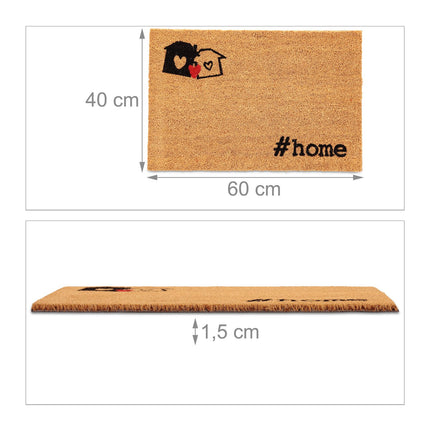 Door mat with coconut #home