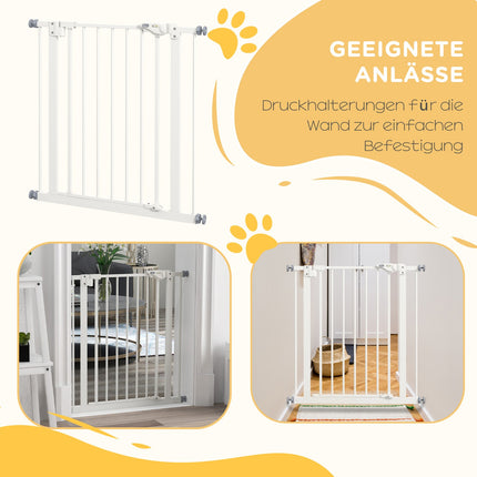 Hundeschutzgitter, 74-80 cm, ohne Bohren, Metall & Kunststoff