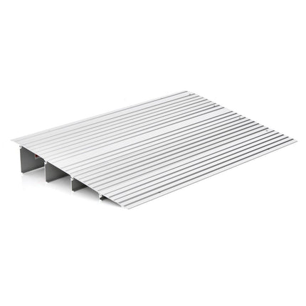 Türschwellenrampe 10,5 cm hoch Auffahrrampe mit verstellbarem Aluminiumrahmen Rutschfeste Auffahrrampe