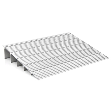 Türschwellenrampe 13 cm hoch Auffahrrampe mit verstellbarem Aluminiumrahmen Rutschfeste Auffahrrampe