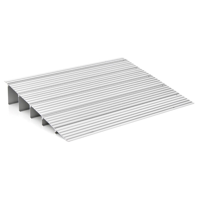 Türschwellenrampe 13 cm hoch Auffahrrampe mit verstellbarem Aluminiumrahmen Rutschfeste Auffahrrampe