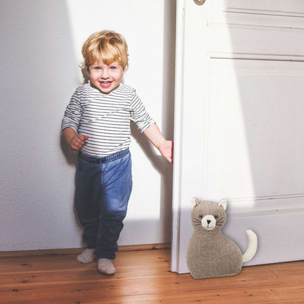 Door stop cat