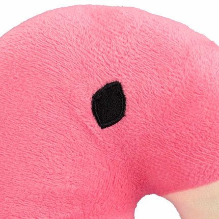 Cale-porte en tissu flamant rose