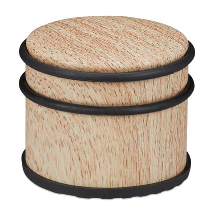 Butée de porte aspect bois