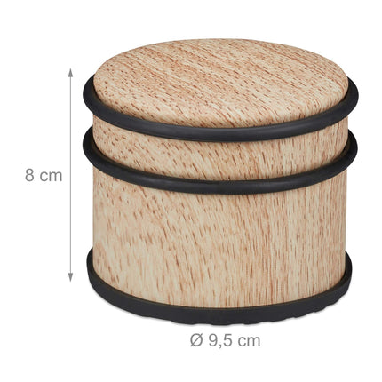 Butée de porte aspect bois