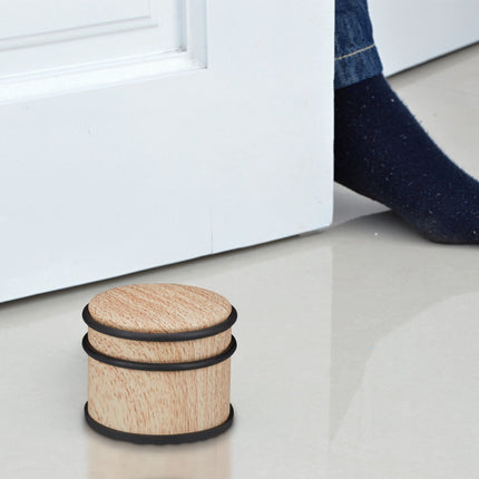 Butée de porte aspect bois