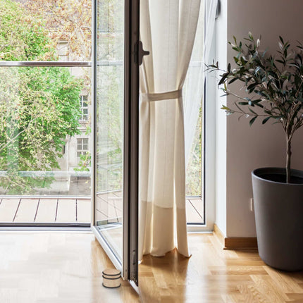 Butée de porte aspect bois