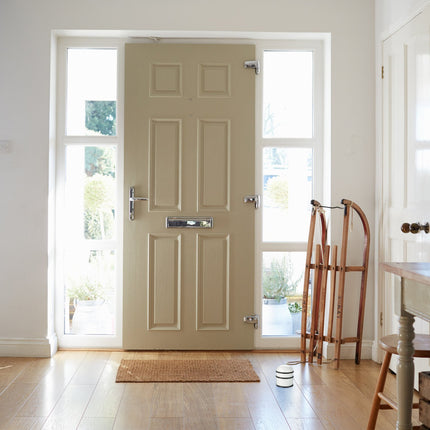 Door stop stainless steel round