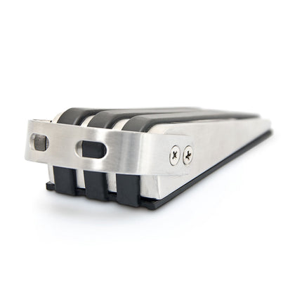 Door stop stainless steel set of 2 rubberized