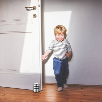 Door stop stainless steel silver
