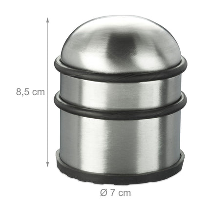 Door stop stainless steel silver