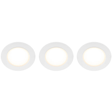 Doris 230V Dimmbarer Downlight-Strahler 3000K 400lm IP65 3er-Pack Weiß