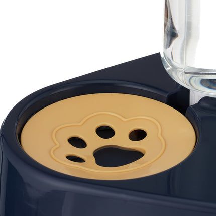 Doppelnapf-Futterstation mit Wasserspender