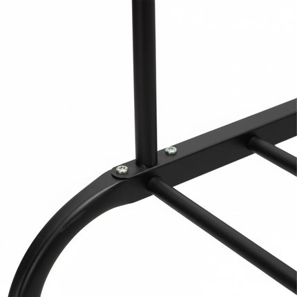 Double Clothes Rail with Shelf – Metal, Freestanding
