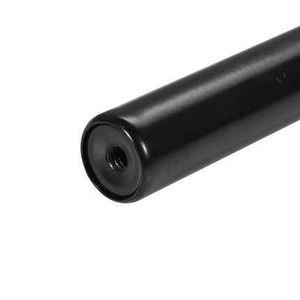 Double Curtain Rod, 72–144 in Adjustable, Matte Black