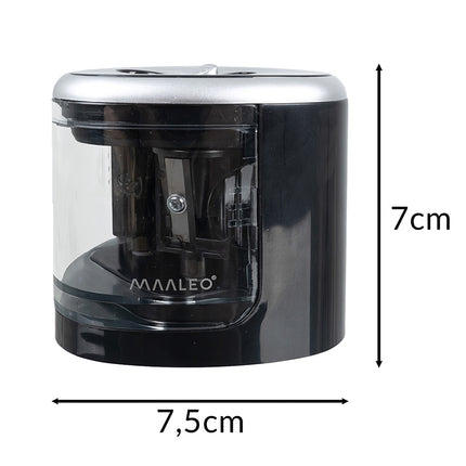 Double Electric Pencil Sharpener, 2 Holes, Replaceable Blades