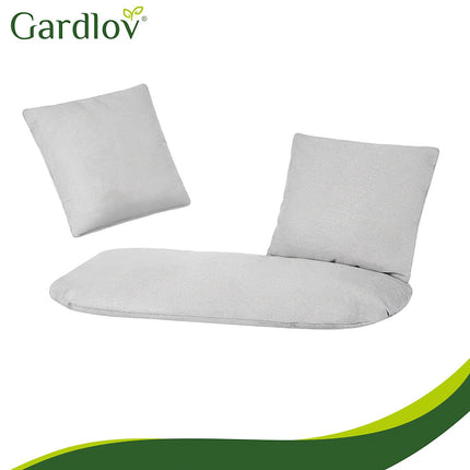 Double Garden Swing Cushion Set, Gray – Polyester/Cotton
