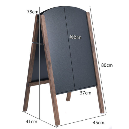 Double-Sided Chalkboard Stand, Foldable, 45x80cm