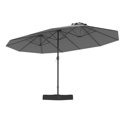 Doppelseitiger Sonnenschirm 470x285 cm, Ständer, UV-Schutz 50+
