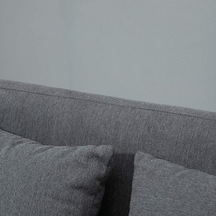 2-Sitzer Sofa, Samt glatter Polyester, verstellbare Fußstütze