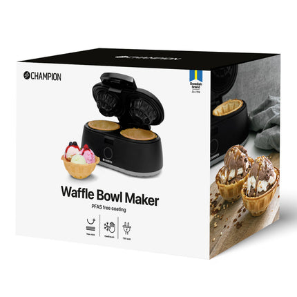Doppelte Waffelschalenmaschine, 1000 W, Antihaftbeschichtung, Schwarz