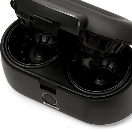 Doppelte Waffelschalenmaschine, 1000 W, Antihaftbeschichtung, Schwarz
