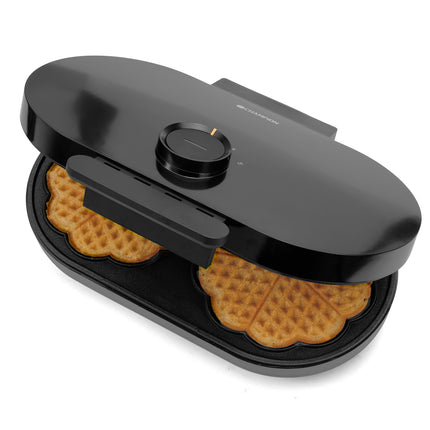 Doppel-Waffeleisen, 1600 W, Herzform, PFAS-frei