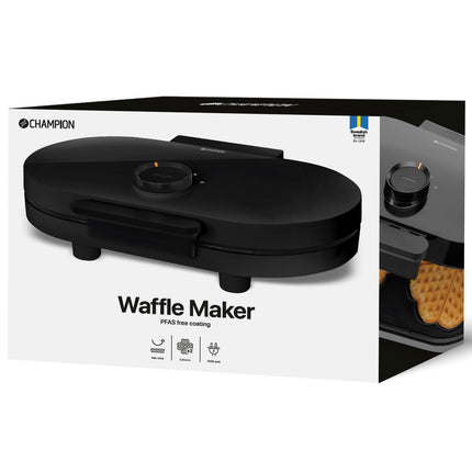 Doppel-Waffeleisen, 1600 W, Herzform, PFAS-frei