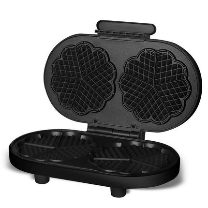Doppel-Waffeleisen, 1600 W, Herzform, PFAS-frei