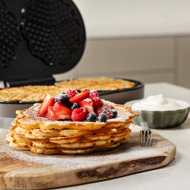 Doppel-Waffeleisen, Keramik antihaftbeschichtet, 1200W