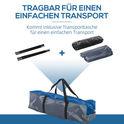 Wasserdichtes Kuppelzelt für 4 Personen - 4 Jahreszeiten, Moskitonetz
