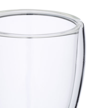 Double-Walled Coffee Glasses, Heat-Resistant, Set of 2