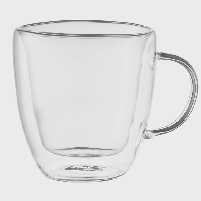 Doppelwandige Kaffeebecher aus Glas, 25 cl, 2er-Set