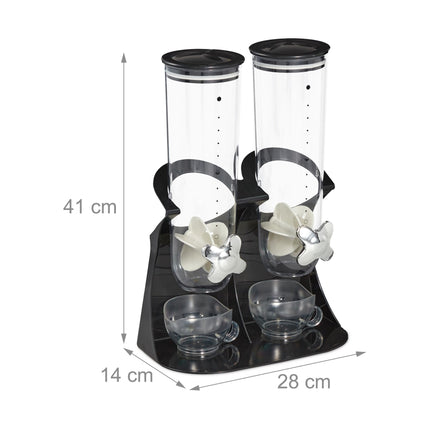 Double cereal dispenser