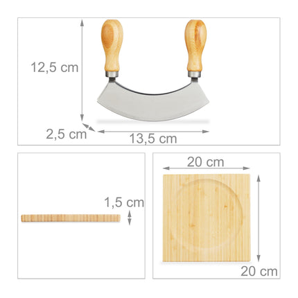 Couteau à découper à double revêtement avec planche