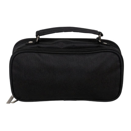 Double extendable pencil case - black Maaleo 24516