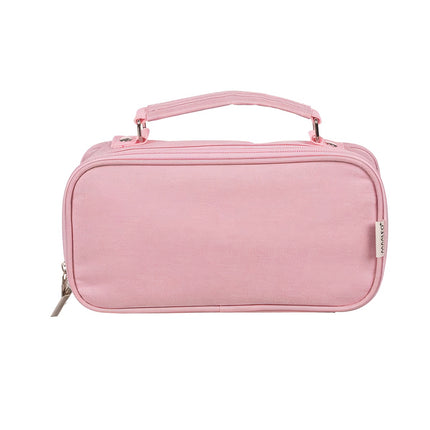 Trousse à crayons double extensible - rose Maaleo 24517