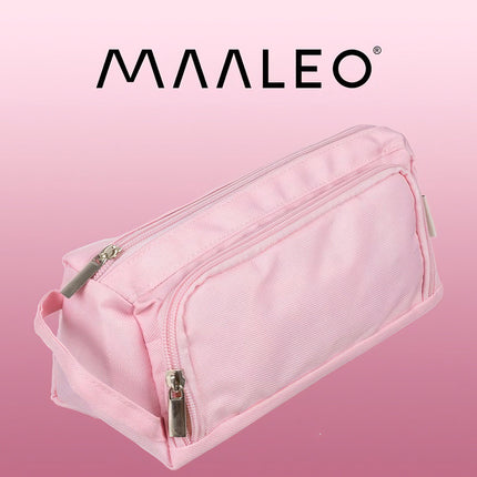 Double extendable pencil case - pink Maaleo 24519