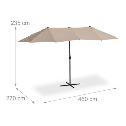 Parasol double 460 x 270 cm
