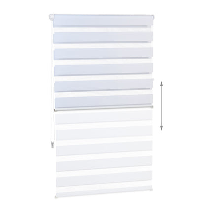 Double roller blind Klemmfix without drilling in white