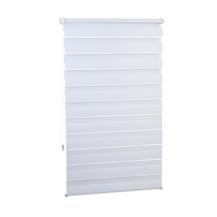Double roller blind Klemmfix without drilling in white