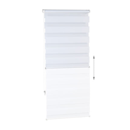 Double roller blind Klemmfix without drilling in white