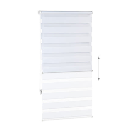 Double roller blind Klemmfix without drilling in white