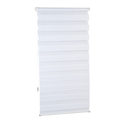 Double roller blind Klemmfix without drilling in white