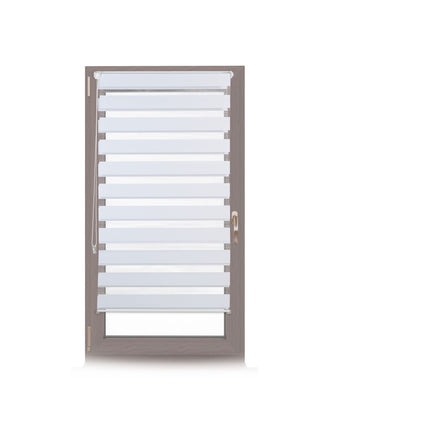 Double roller blind Klemmfix without drilling in white