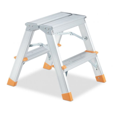 Double-sided aluminum stepladder