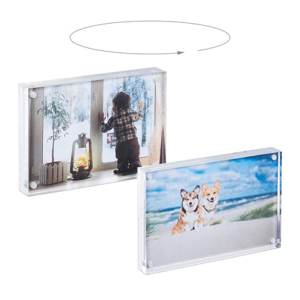 Doppelseitiger Bilderrahmen aus Acryl