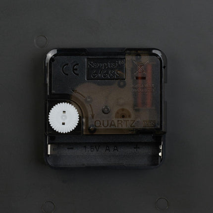 Double-sided station clock in black