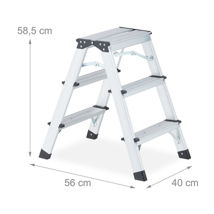 Double-sided stepladder